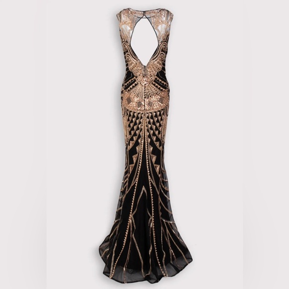 RRP €4007 ZUHAIR MURAD Evening Dress US10 UK14 IT46 XL Silk Lining Embroidered - Picture 3 of 9